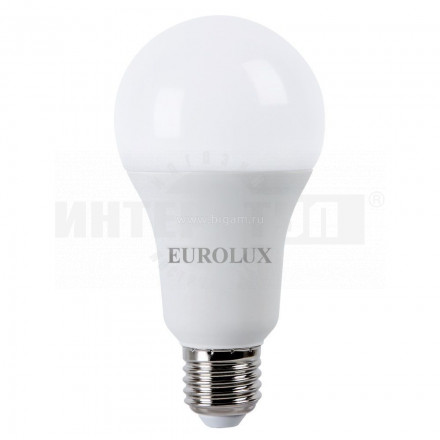 Лампа светодиодная LL-E-A60-13W-230-2,7K-E27 (груша, 13Вт, тепл., Е27) Eurolux купить в Хабаровске