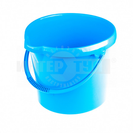 Ведро 12л пласт круглое голубое ТМ Elfe [2]  купить в Хабаровске