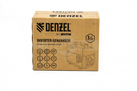 Генератор инверторный GT-2200iS, 2,2 кВт, 230 В, бак 4 л, закрытый корпус, ручной старт// Denzel [6]  купить в Хабаровске