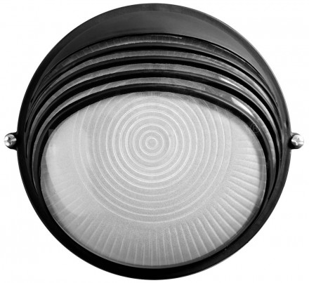 Светильник уличный СВЕТОЗАР влагозащищенный с верхним декоративным кожухом, цвет черный, 60Вт [3]  купить в Хабаровске