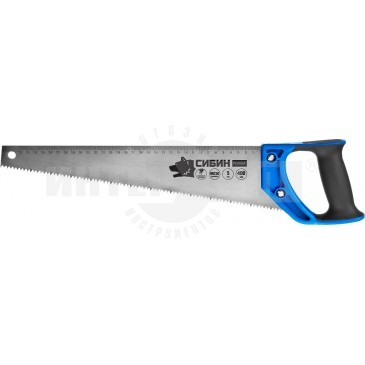 Ножовка по дереву (пила) СИБИН 400 мм, шаг 5 TPI (4,5 мм) купить в Хабаровске