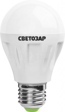 Лампа СВЕТОЗАР светодиодная "LED technology", цоколь E27(стандарт), яркий белый свет (4000К), 220В, купить в Хабаровске