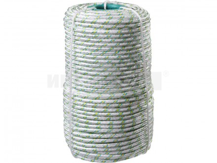 Фал плетёный капроновый СИБИН 16-прядный с капроновым сердечником, диаметр 8 мм, бухта 100 м, 1000 к купить в Хабаровске