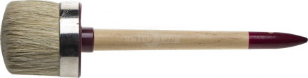 Кисть круглая ЗУБР "УНИВЕРСАЛ - МАСТЕР", светлая щетина, деревянная ручка, №22х70мм [2]  купить в Хабаровске