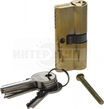 Механизм ЗУБР "МАСТЕР" цилиндровый, тип "ключ-ключ", цвет латунь, 5-PIN, 60мм [2]  купить в Хабаровске
