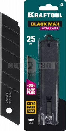 KRAFTOOL BLACK MAX 25 мм лезвия сегментированные, 5 шт [2]  купить в Хабаровске