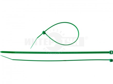 Кабельные стяжки зеленые КС-З1 2.5 x 100 мм 100 шт нейлоновые ЗУБР Профессионал [2]  купить в Хабаровске