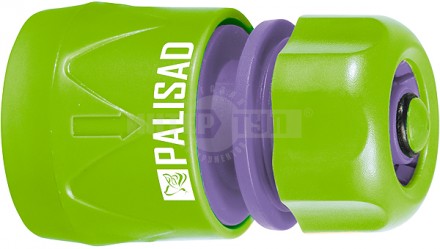 Соединитель пластмассовый быстросъемный для шланга 1/2, аквастоп// PALISAD купить в Хабаровске
