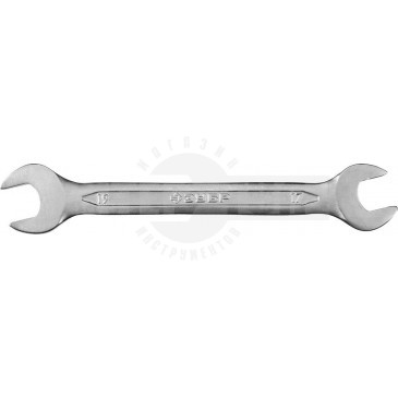 Ключ ЗУБР "МАСТЕР" гаечный рожковый, Cr-V сталь, хромированный, 17х19мм купить в Хабаровске