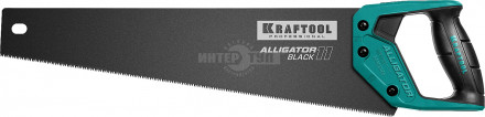 Ножовка для точного реза "Alligator BLACK" 450 мм 11 TPI 3D зуб KRAFTOOL [2]  купить в Хабаровске