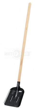 Совковая лопата с ребрами жесткости ЗУБР ПРОФИ-5, ЛСП, деревянный черенок, 1450 мм купить в Хабаровске