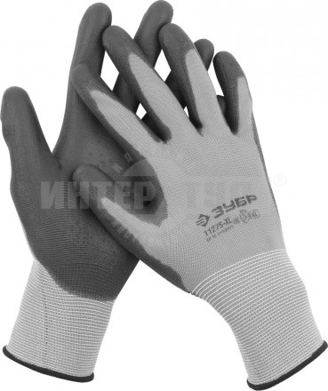 Перчатки ЗУБР "МАСТЕР" для точных работ с полиуретановым покрытием, размер L (9) купить в Хабаровске