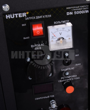 Электрогенератор инверторный DN 5000iW, с функцией сварки Huter [3]  купить в Хабаровске