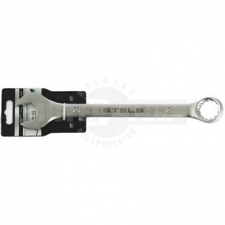 Ключ комбинированный, 25 мм, CrV, матовый хром// STELS [4]  купить в Хабаровске