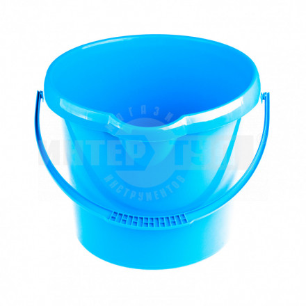 Ведро 12л пласт круглое голубое ТМ Elfe [3]  купить в Хабаровске