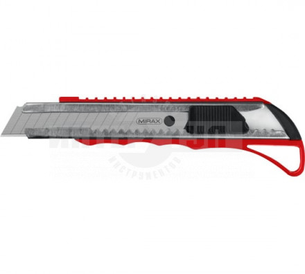 Нож с автостопом, сегмент. лезвия 18 мм, MIRAX [2]  купить в Хабаровске