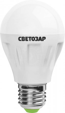 Лампа СВЕТОЗАР светодиодная "LED technology", цоколь E27(стандарт), яркий белый свет (4000К), 220В, [2]  купить в Хабаровске