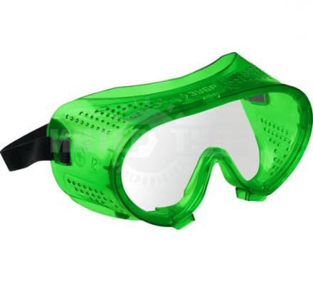 Защитные прозрачные очки ЗУБР МАСТЕР 3 закрытого типа с прямой вентиляцией купить в Хабаровске