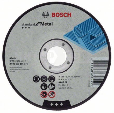 Круг отрезной прямой Standard for Metal A 30 S BF, 230 mm, 22,23 mm, 3,0 mm купить в Хабаровске