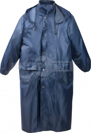 Плащ-дождевик STAYER 11612-56, нейлоновый на молнии, синий цвет, размер 56-58 [3]  купить в Хабаровске