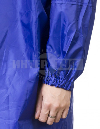 Плащ-дождевик ЗУБР "ПРОФЕССИОНАЛ", материал - влагостойкий нейлон, универсальный размер, синий цвет [5]  купить в Хабаровске