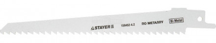 Полотно STAYER S611DF для сабельной эл. ножовки Bi-Metall, дерево, дерево с гвоздями,металл, газобет [2]  купить в Хабаровске