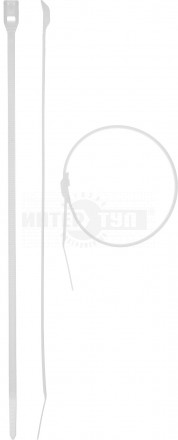 Кабельные стяжки белые КОБРА с плоским замком 4.6 х 370 мм 25 шт нейлоновые ЗУБР Профессионал [3]  купить в Хабаровске