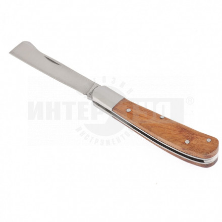 Нож садовый, 173 мм, складной, копулировочный, деревянная рукоятка// PALISAD [3]  купить в Хабаровске