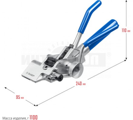 ЗУБР ИНХ-20 инструмент для натяжения и резки стальной ленты [5]  купить в Хабаровске