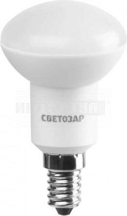 Лампа СВЕТОЗАР светодиодная "LED technology", цоколь E14 (миньон), теплый белый свет (2700К), 60 (7В [2]  купить в Хабаровске
