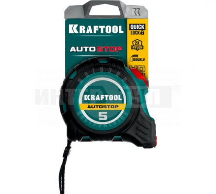 KRAFTOOL AutoStop 5м / 19мм профессиональная рулетка с автостопом [4]  купить в Хабаровске