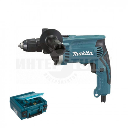 Дрель уд Makita HP1631K, 710Вт,БЗП-13мм,0-3200об\м,1.9кг,чем,AL редуктор [2]  купить в Хабаровске