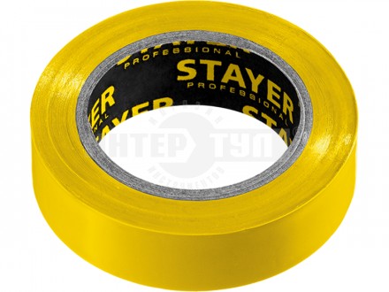 STAYER Protect-10 Изолента ПВХ, не поддерживает горение, 10м (0,13х15 мм), желтая купить в Хабаровске