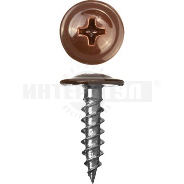 Саморезы ПШМ для листового металла 25 х 4.2 мм 400 шт RAL-8017 шоколадно-коричневый ЗУБР купить в Хабаровске