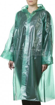 Плащ-дождевик STAYER "MASTER", материал - полиэтилен, универсальный размер, зеленый цвет [4]  купить в Хабаровске