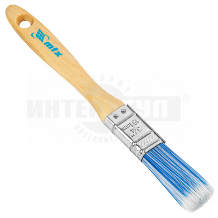 Кисть плоская 'Евро' 3/4', искусственная щетина, деревянная ручка// MTX купить в Хабаровске