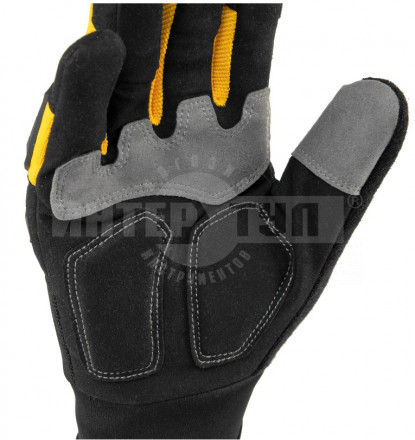 Перчатки универсальные, усиленные, с защитными накладками, размер 9// Denzel [2]  купить в Хабаровске