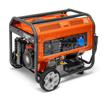 Генератор Husqvarna G8500P, бензомоторный (Двигатель Husqvarna, 458 cм?, ручной запуск + от аккумуля купить в Хабаровске