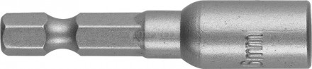 Бита STAYER с торцовой головкой, "Нат-драйвер", магнитная, тип хвостовика - E 1/4", длина 48 мм, 6мм купить в Хабаровске