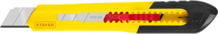 Нож из АБС пластика QUICK-18 сегмент. лезвия 18 мм STAYER купить в Хабаровске
