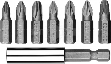 Набор ЗУБР: Биты "МХ-8", CR-V [9]  купить в Хабаровске