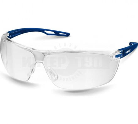 Защитные прозрачные очки ЗУБР БОЛИД сферические линзы устойчивые к запотеванию, открытого типа [2]  купить в Хабаровске