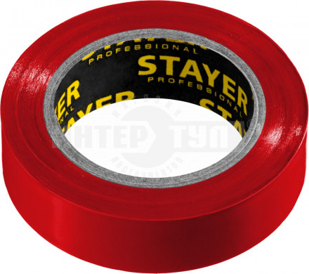 STAYER Protect-10 Изолента ПВХ, не поддерживает горение, 10м (0,13х15 мм), красная [2]  купить в Хабаровске