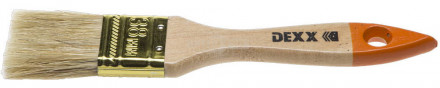 Кисть флейцевая DEXX "ПРАКТИК", деревянная ручка, натуральная щетина, индивидуальная упаковка, 38мм [2]  купить в Хабаровске