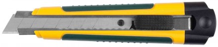 Нож KRAFTOOL "EXPERT" с сегментированным лезвием, двухкомп корпус, автостоп, отсек для хранения запа купить в Хабаровске