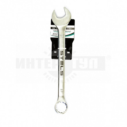 Ключ комбинированный, 27 мм, CrV, матовый хром// STELS [4]  купить в Хабаровске