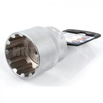 Головка торцевая универсальная КОБАЛЬТ 1/2", 32 мм, SPLINE Cr-V (1 шт.) подвес [2]  купить в Хабаровске