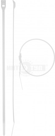 Кабельные стяжки белые КОБРА с плоским замком 3.6 х 280 мм 50 шт нейлоновые ЗУБР Профессионал [3]  купить в Хабаровске