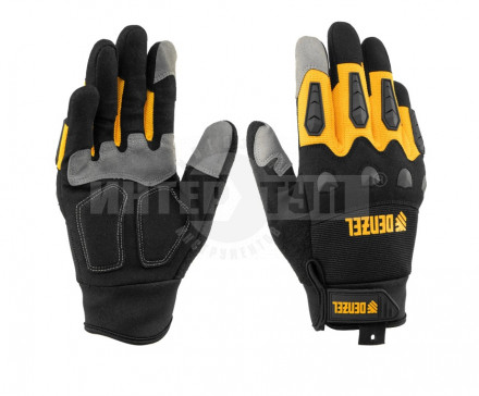 Перчатки универсальные, усиленные, с защитными накладками, размер 10// Denzel купить в Хабаровске