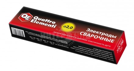 Электроды сварочн 2.0мм 3кг рутиловые QUATTRO ELEMENTI купить в Хабаровске